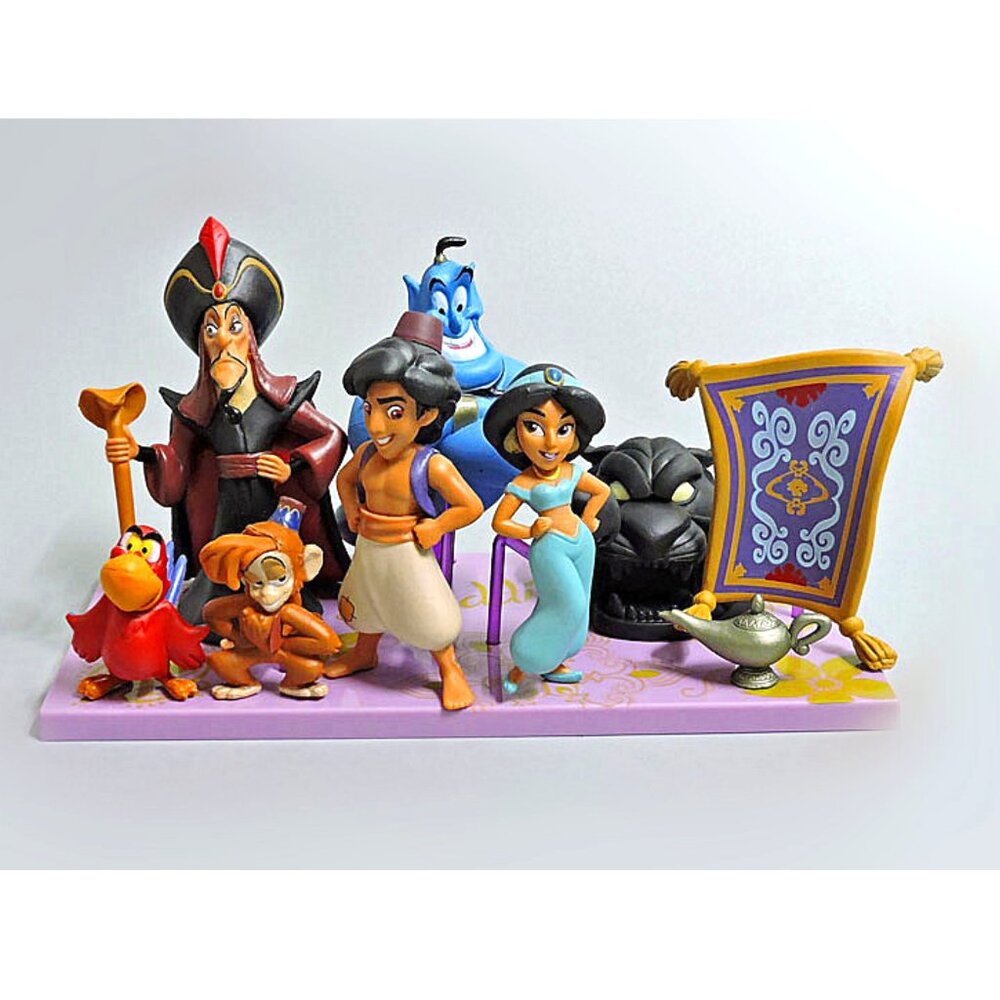 Aladdin Jasmine Figure with Genie Lamp, 9pcs Charaters Inspired by Aladdin movie